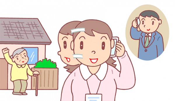 遠距離介護のイメージ